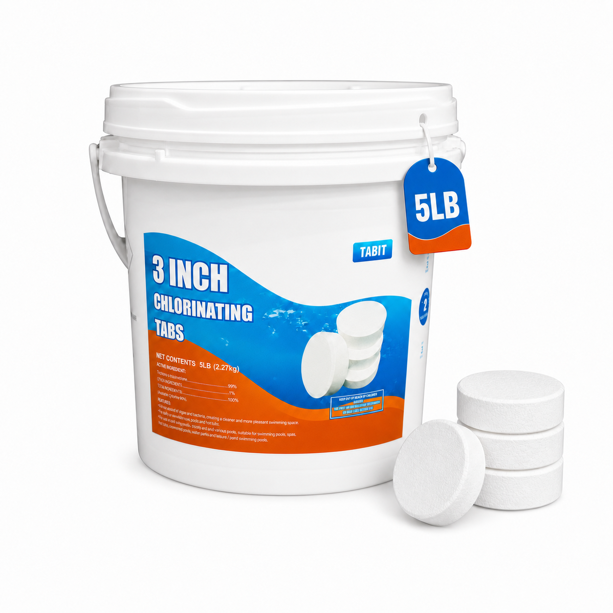 3-Inch Trichlor Chlorinating Tablets